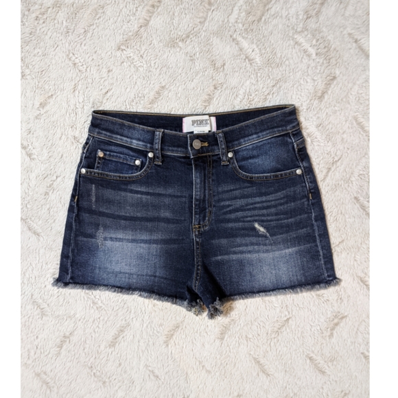 NWOT-VS PINK HighRise CutOff Short SIZE 6 - Picture 1 of 11